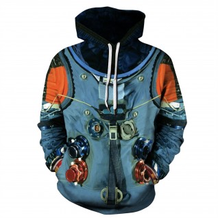 Nasa Astronaut Hoodie New NASA Pattern Long Sleeve Sweatshirt