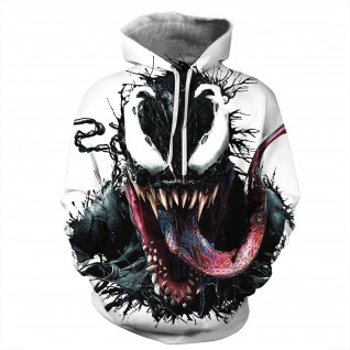 Venom Hoodie 3D Printed Venom Long Sleeeve Fashion Hoodies