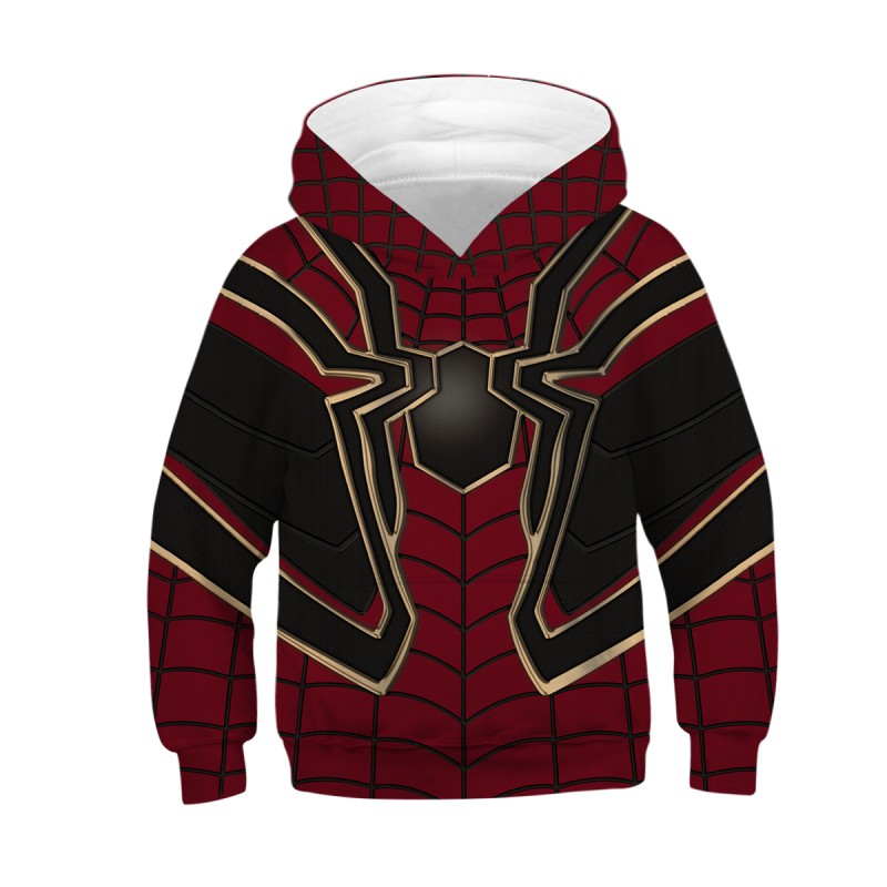 Kids Spiderman Hoodie Avengers Endgame Long Sleeve Sweatshirt