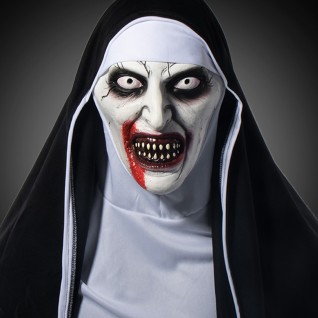 2021 New Halloween Horror Helmet Nun Mask