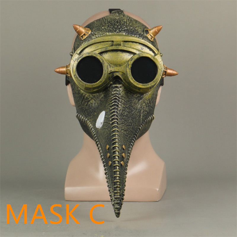 Halloween Horror Helmet Steampunk Beak Mask