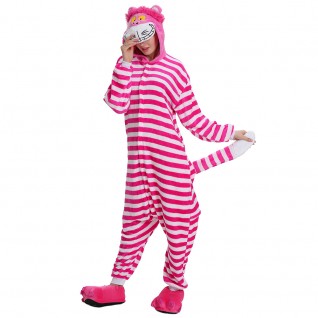 Cheshire Cat Kigurumi Animal Onesie Pajama Costumes for Adult