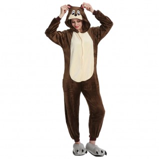 Chipmunk Kigurumi Animal Onesie Pajama Costumes for Adult