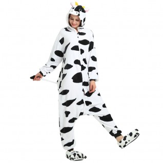 Cow Kigurumi Animal Onesie Pajama Costumes for Adult