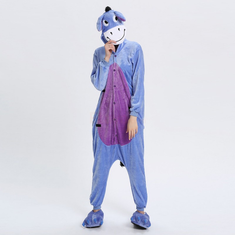 Eeyore Donkey Kigurumi Animal Onesie 