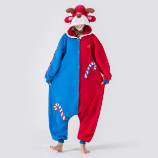 Animal Costume Christmas Elk Onesies for Adult