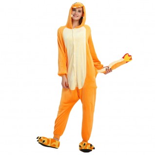 Fire Dragon Kigurumi Animal Onesie Pajama Costumes for Adult