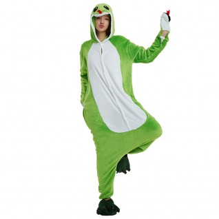 Green Snake Kigurumi Animal Onesie Pajama Costumes for Adult