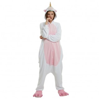 Golden Horn Unicorn Kigurumi Animal Onesie Pajama Costumes for Adult