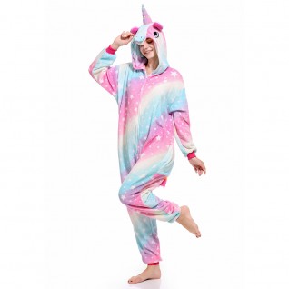 Starry Sky Unicorn Onesie Pajamas Animal Onesies for Adult