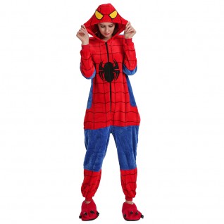 Spiderman Kigurumi Onesies Pajamas Animal Onesies for Adult