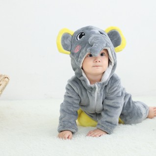 Cute Elephant Onesies Pajamas Baby Romper