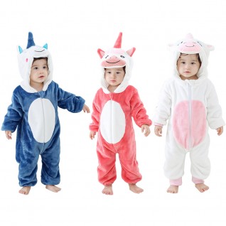 Baby Unicorn Onesies Christmas Pajamas Three Colors