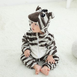 Zebra Onesies Pajamas Baby Romper