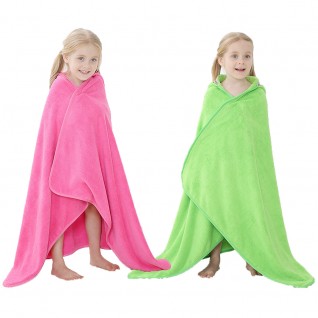 Coral Fleece Bath Towels Dinosaur Hooded Cloak Bath Towel for Baby