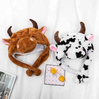 Cute Hat Cartoon Caps Cow Cap Two Colors