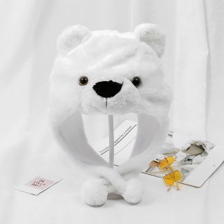 White Bear Cartoon Hat Cute Cap