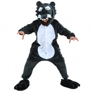 Kids Timber Wolf Onesie Pajamas Animal Kigurumi Costumes Kids Onesie