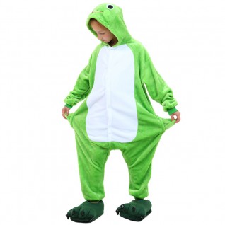 Kids Frog Kigurumi Animal Onesies Pajamas