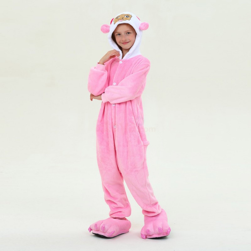 Kids Pretty Goat Kigurumi Animal Onesies Pajamas