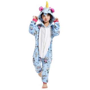 Kids Belly Unicorn Kigurumi Animal Onesies Pajamas