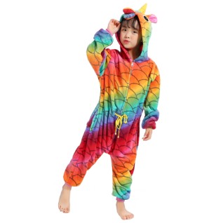 Fish Belt Unicorn Kigurumi Animal Onesies Pajamas for Kids