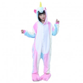 Kids Rainbow Unicorn Onesies Pajamas Kigurumi Animal Pajamas