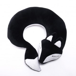 Black Fox Neck Pillow