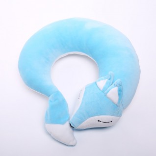 Blue Fox Neck Pillow