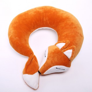 Yellow Fox Neck Pillow