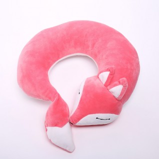 Pink Fox Neck Pillow