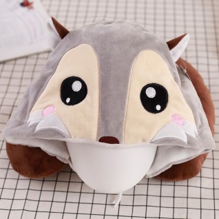 U-shaped Pillow with Cap Fox Neck Pillow