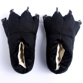 Animal Onesies Slippers Black Shoes