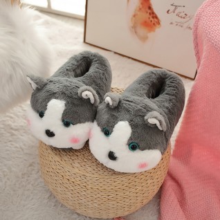 Animal Onesies Slippers Siberian Husky Shoes
