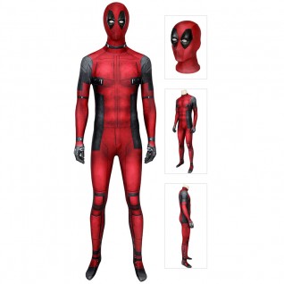 Deadpool Cosplay Costume Wade Wilson Jumpsuit