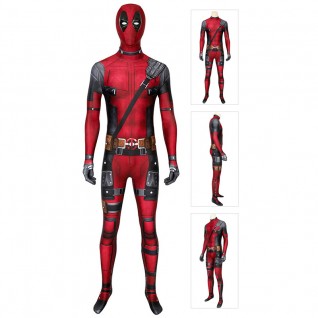 Deadpool Halloween Cosplay Costume Wade Wilson Jumpsuit