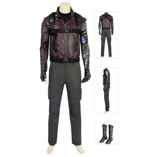 Bucky Barnes Cosplay Costume The Falcon and the Winter Soldier Costumes