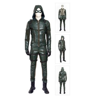 Green Cosplay Costume Oliver Queen GA Season 5 Suits