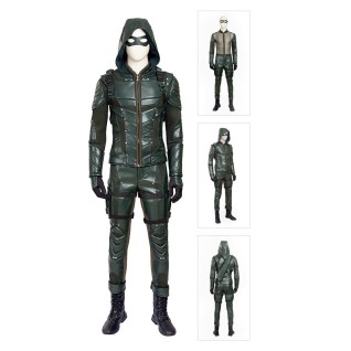 Green Arrow Cosplay Costume Oliver Queen Green Arrow Season 5 Suits