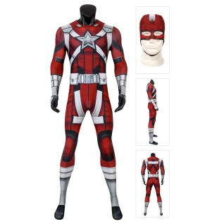 Red Guardian Cosplay Costume Movie Black Widow Ronin Jumpsuits