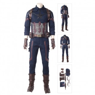 Steve Rogers Costume Captain America Cosplay Avengers: Infinity War Suits