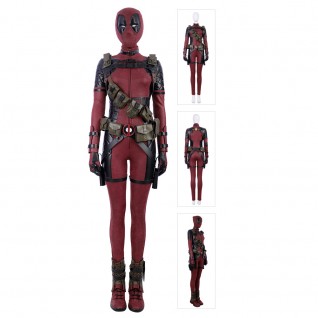 Women Deadpool Cosplay Costume Lady Deadpool Suit Luxury