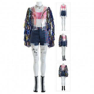 Harley Quinn Cosplay Costume Birds of Prey Top Level Suits