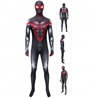 Spider-Man Miles Morales Costume Spiderman Cosplay Jumpsuit