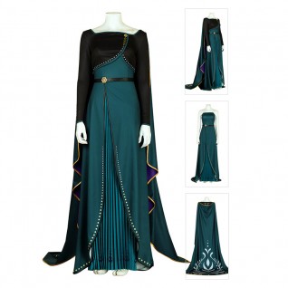 Anna Queen Cosplay Suits Frozen 2 Cosplay Costume