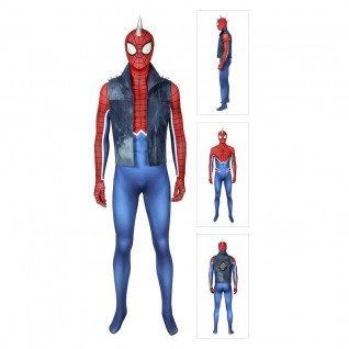Spider-Punk Costume PS4 Hobart Brown Spider-Man Cosplay Costume