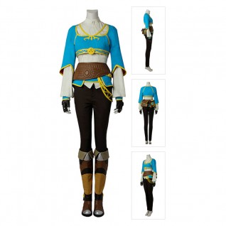 Princess Zelda Costume The Legend of Zelda Breath of the Wild Cosplay Suits