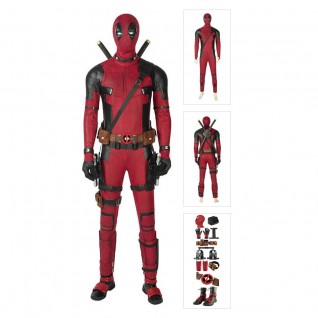 Deadpool Cosplay Costume Full Set Wade Winston Wilson Deluxe Outfit