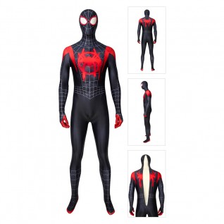 The Spider-Verse Suit Miles Morales Spider-Man Cosplay Costume