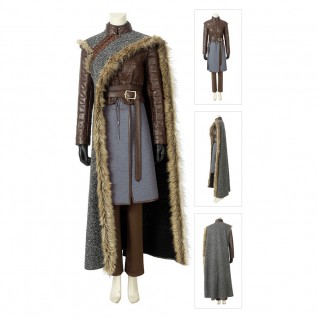 Arya Stark Cosplay Costume Game of Thrones Season 8 Suits